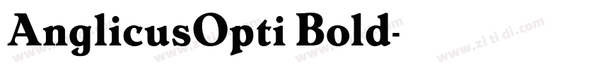 AnglicusOpti Bold字体转换